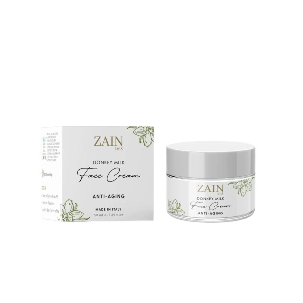 ZAIN1 Moisturizing Face Cream – Anti-Aging w/ Donkey Milk, Vitamins, and Protein